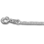 Silver chain necklace with lobster clasp