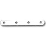 Metal flat connector plate with four holes
