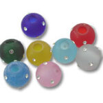 Fireball with Crystals Spacer Beads