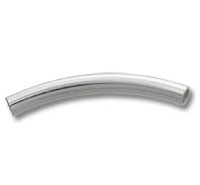 Curved stainless steel tube