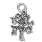 silver tree of life pendant charm