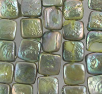 Iridescent mother of pearl square mosaic tiles