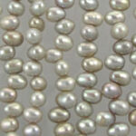 Strands of lustrous white pearls