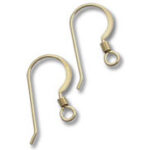 Pair of gold earring hooks
