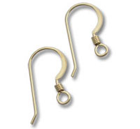 Pair of gold earring hooks