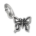 Mini Butterfly Charm 8mm x 7mm