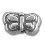 silver butterfly bead