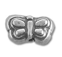 silver butterfly bead