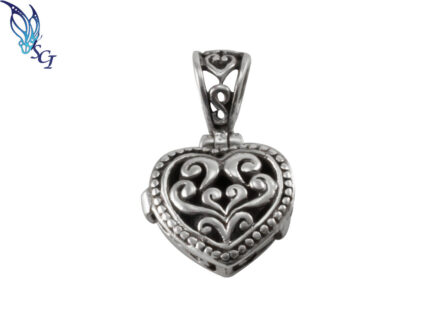 Sterling Silver Heart Prayer Box