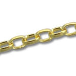 Gold Flat Oval Links