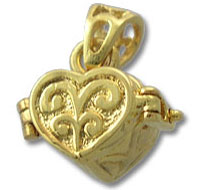 Vermeil Heart Prayer Box