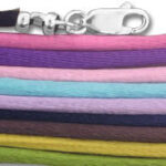 Assorted colorful cords with lobster clasp
