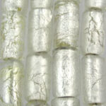 Silver Foil Glass Beads