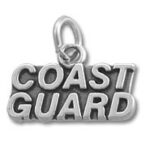 Silver Coast Guard pendant charm