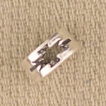 8mm Spacer Bead with Cross Out
