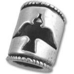 Silver Spacer Bead with Dove