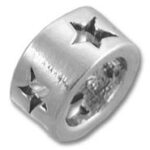 Silver Spacer Bead with Star