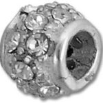 Cubic Zirconia Pava Spacer Bead