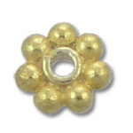 gold flower-shaped spacer bead