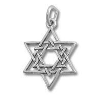 Silver Star of David pendant
