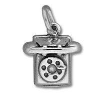 silver vintage camera charm pendant