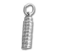 Silver Leaning Tower of Pisa charm Silver Leaning Tower of Pisa charm