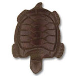 Chocolate turtle-shaped candy