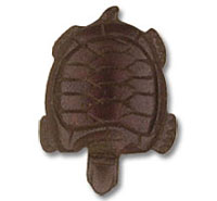 Chocolate turtle-shaped candy
