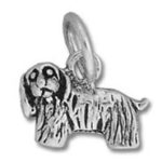 Wholesale Silver 3D Cocker Spaniel Dog Charm