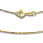 18" 1mm Gold Vermeil Box Chain