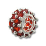 Light Siam Spacer Bead