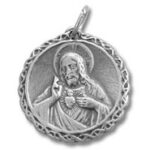 Silver Sacred Heart of Jesus pendant