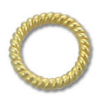 gold twisted rope ring