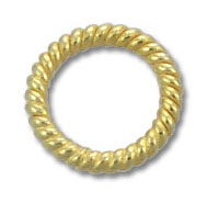 gold twisted rope ring