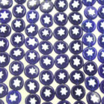 Blue Lampwork Glass Beads