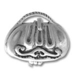 Vintage ornate silver coin purse