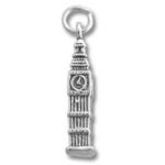 Small silver Big Ben charm pendant