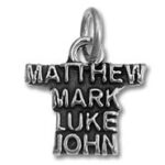 Silver pendant engraved Matthew Mark Luke John