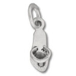 Silver shoe charm pendant
