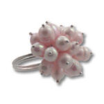 Silver Ring with Pearls