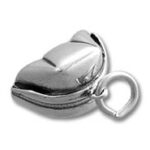 small silver heart locket charm