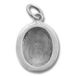 Plain Oval Pricture Frame Charm