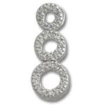 3 Circle Cubic Zirconia Pendant