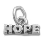 Silver HOPE charm pendant
