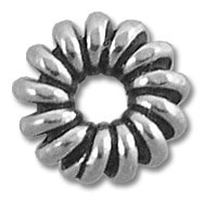 Shiny metal spiral lock washer