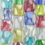 Cubed Beads with Assorted Colors
