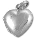 Plain Silver Heart Locket