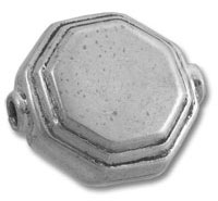 antique octagonal silver pillbox