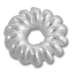Clear spiral coil hair tie