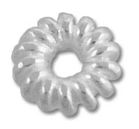 Clear spiral coil hair tie